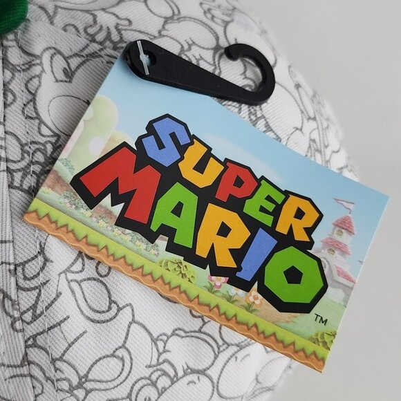 Nintendo Super Mario Yoshi Snapback Adjustable Hat Cap Green White OS Fits Most - Picture 6 of 16